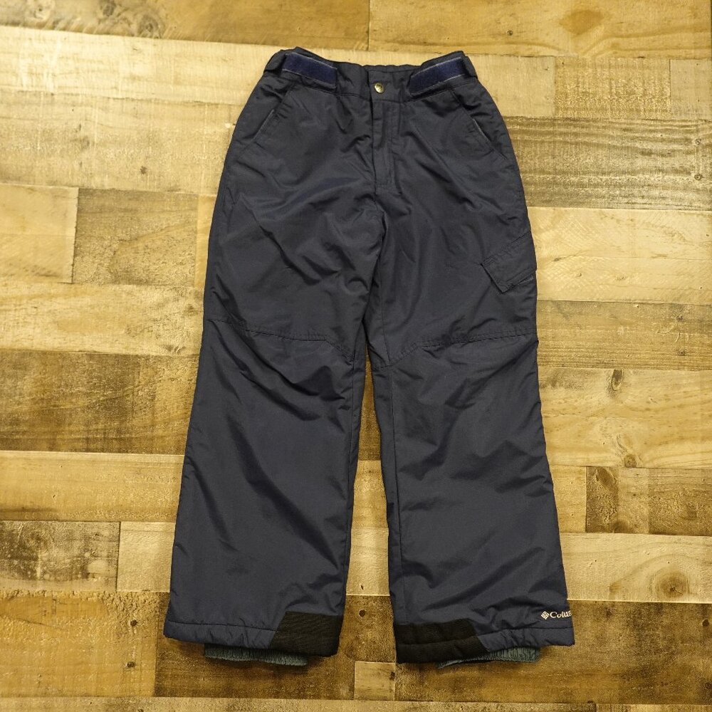 Columbia Ice Slope Insulated‎ Snow Pants Youth 10/12 Navy Omni-Shield